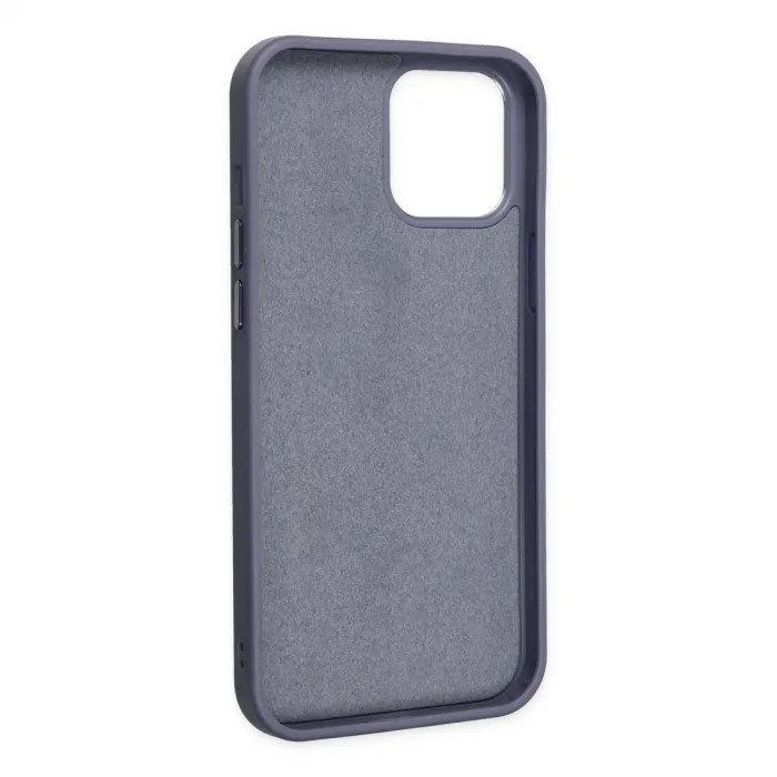 iPhone 12 Pro Max Kılıf Asya Deri Silikon - Mor