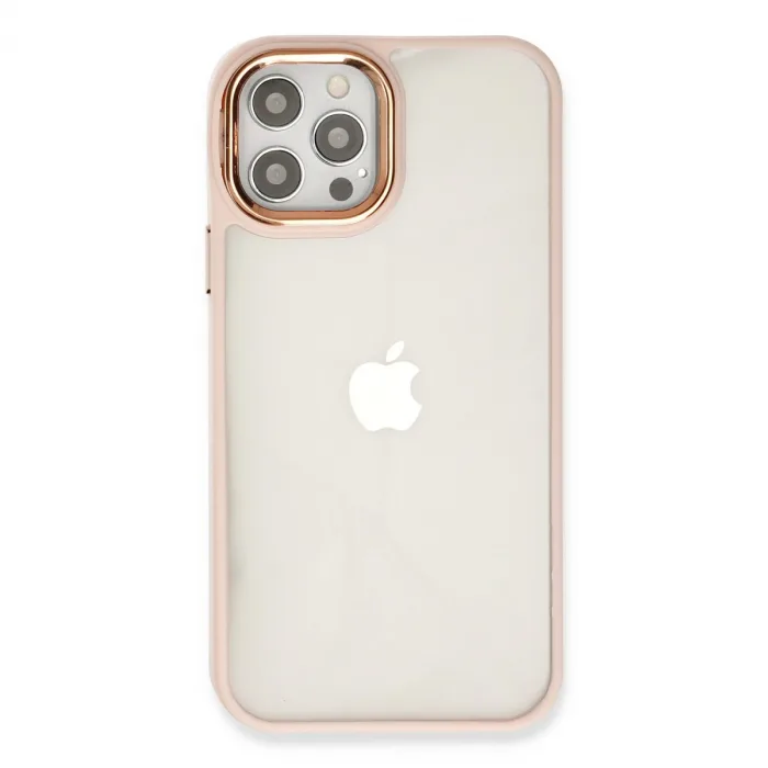 İphone 12 Pro Max Kılıf Dora Kapak - Pudra