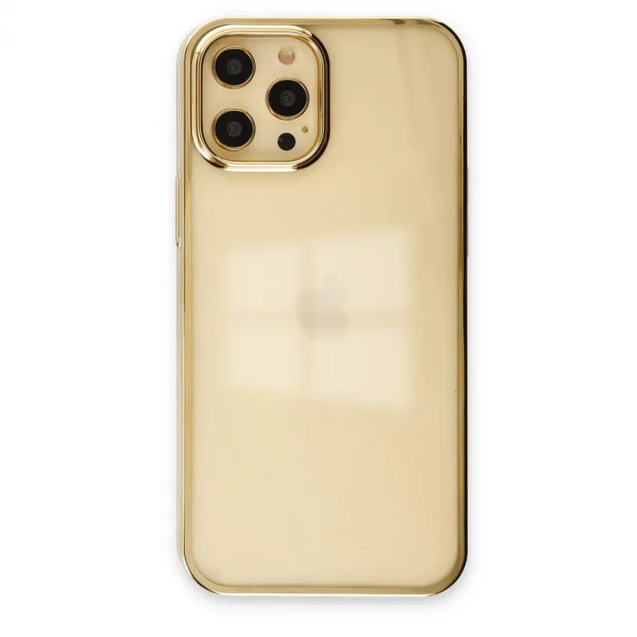 İphone 12 Pro Max Kılıf Element Silikon - Gold