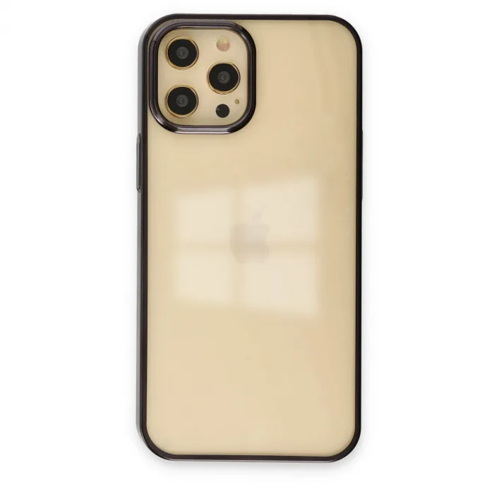 İphone 12 Pro Max Kılıf Element Silikon - Siyah