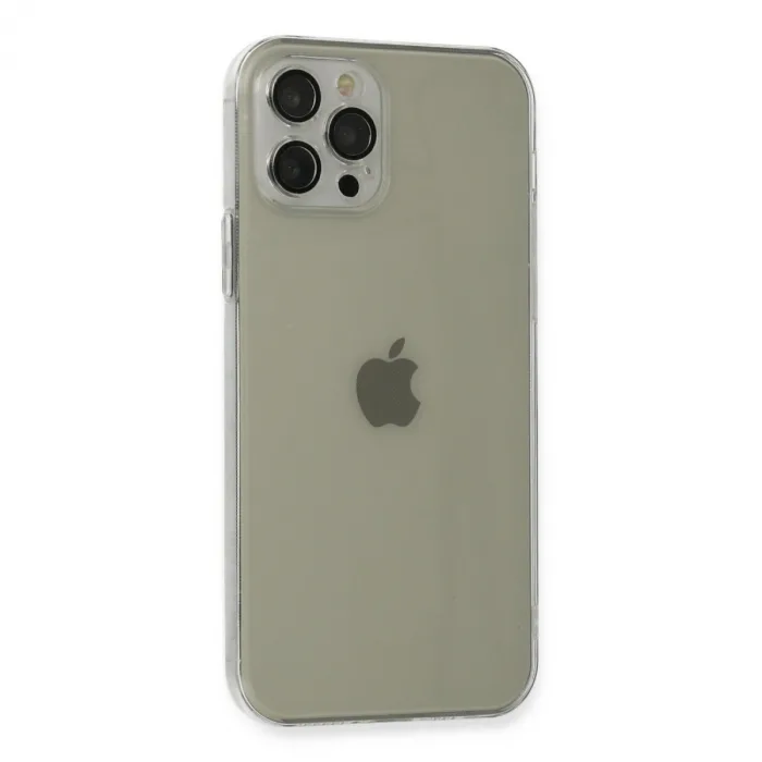 İphone 12 Pro Max Kılıf Fly Lens Silikon - Şeffaf