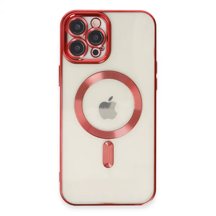İphone 12 Pro Max Kılıf Kross Magneticsafe Kapak - Kırmızı
