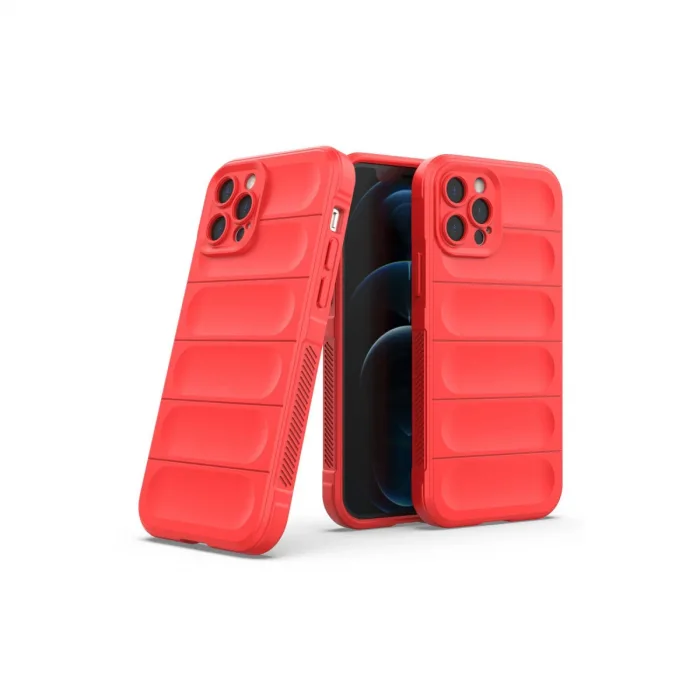 İphone 12 Pro Max Kılıf Optimum Silikon - Kırmızı