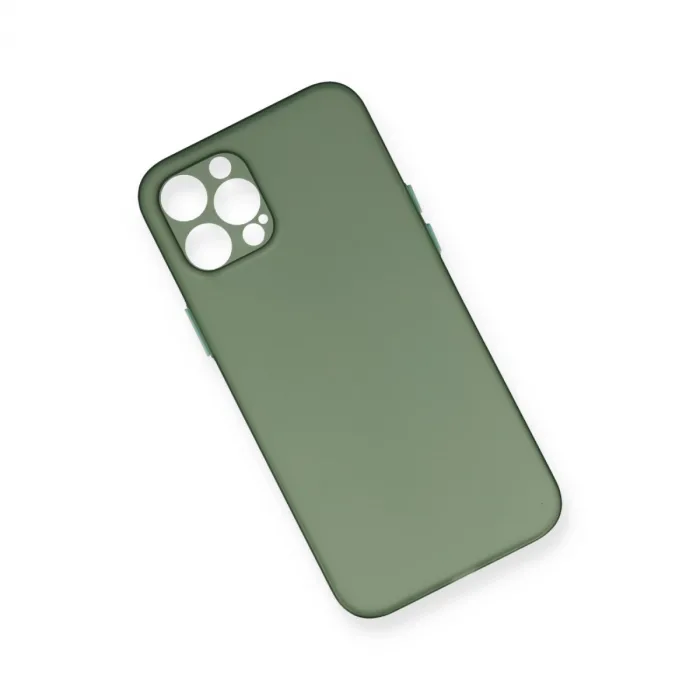 İphone 12 Pro Max Kılıf Pp Ultra İnce Kapak - Yeşil