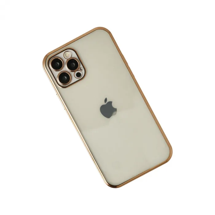 İphone 12 Pro Max Kılıf Razer Lensli Silikon - Gold