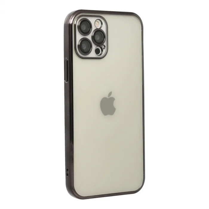 İphone 12 Pro Max Kılıf Razer Lensli Silikon - Siyah