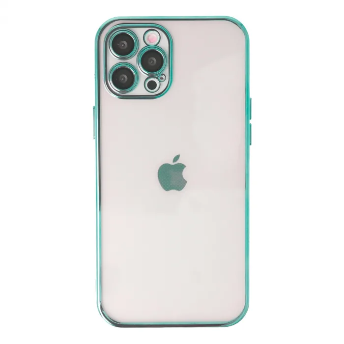 iPhone 12 Pro Max Kılıf Razer Lensli Silikon - Yeşil