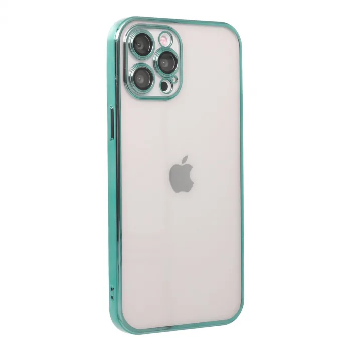 iPhone 12 Pro Max Kılıf Razer Lensli Silikon - Yeşil