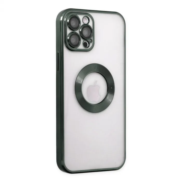 İphone 12 Pro Max Kılıf Slot Silikon - Köknar Yeşili