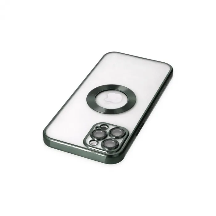 İphone 12 Pro Max Kılıf Slot Silikon - Köknar Yeşili