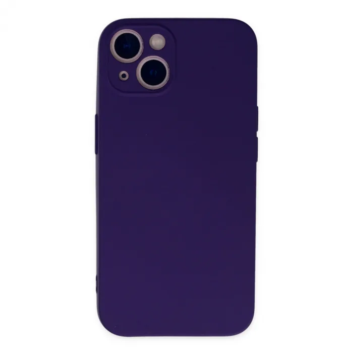 İphone 13 Mini Kılıf Nano İçi Kadife Silikon - Mor