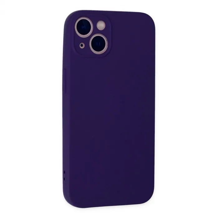 İphone 13 Mini Kılıf Nano İçi Kadife Silikon - Mor