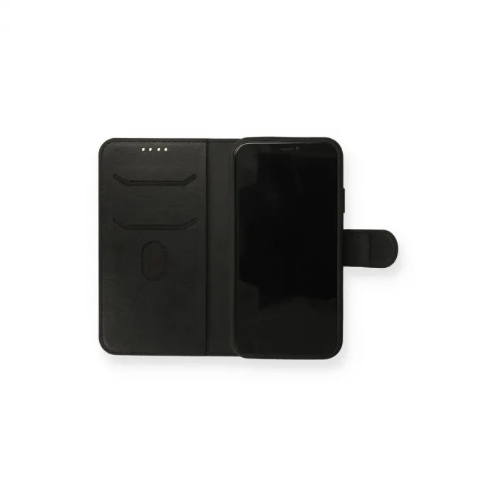 İphone 13 Mini Kılıf Trend S Plus Kapaklı Kılıf - Siyah