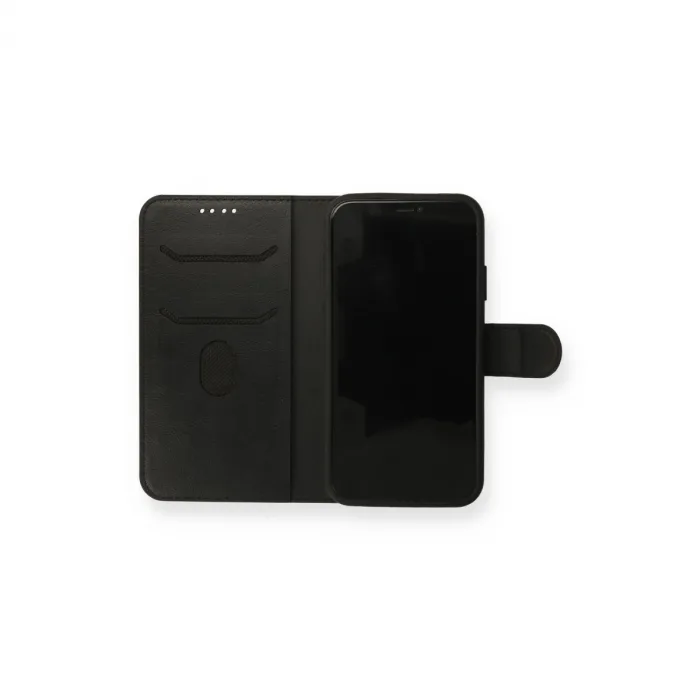 İphone 13 Mini Kılıf Trend S Plus Kapaklı Kılıf - Siyah