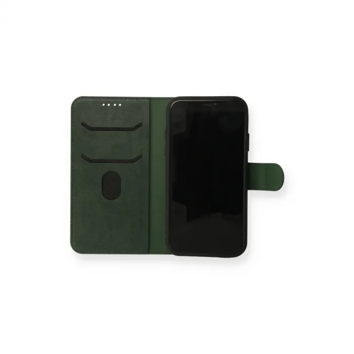 İphone 13 Mini Kılıf Trend S Plus Kapaklı Kılıf - Yeşil