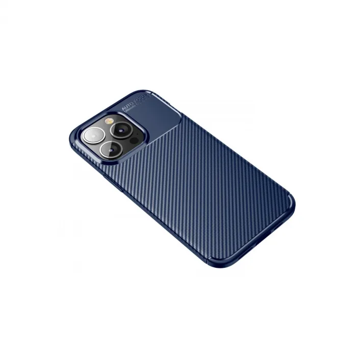 İphone 13 Pro Kılıf Auto Focus Karbon Kapak - Lacivert