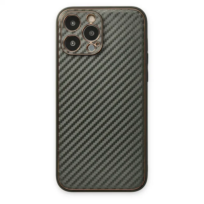 İphone 13 Pro Kılıf Coco Karbon Silikon - Füme