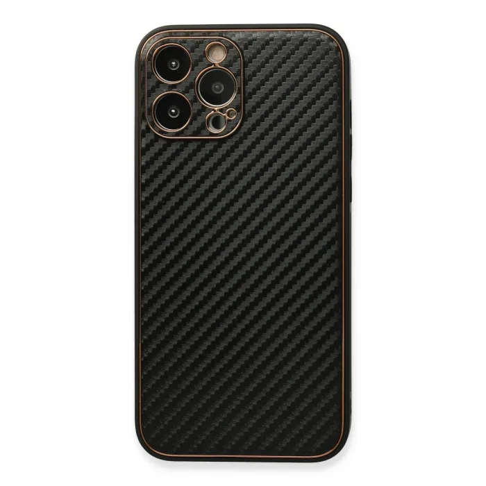 İphone 13 Pro Kılıf Coco Karbon Silikon - Siyah