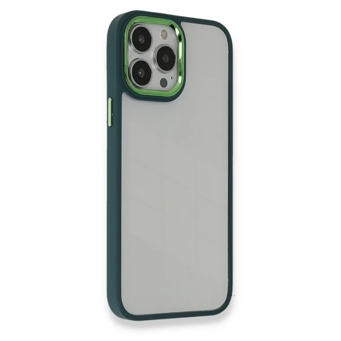 İphone 13 Pro Kılıf Dora Kapak - Haki Yeşil