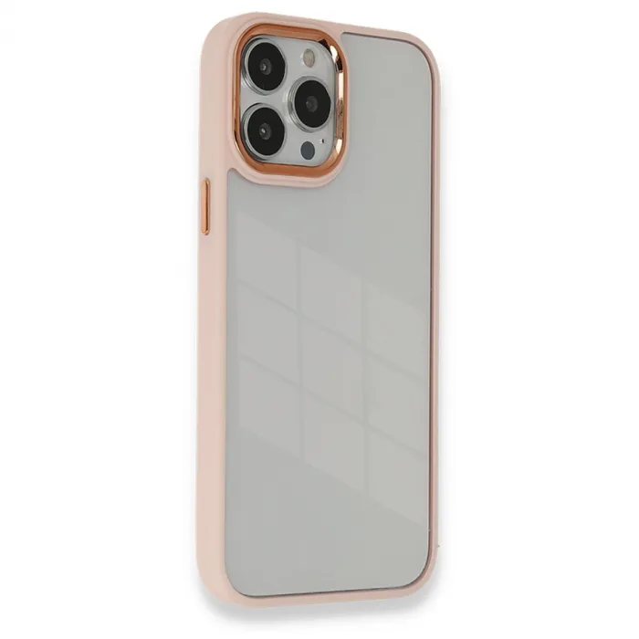 İphone 13 Pro Kılıf Dora Kapak - Pudra