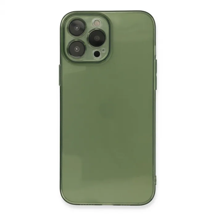 İphone 13 Pro Kılıf Fly Lens Silikon - Yeşil