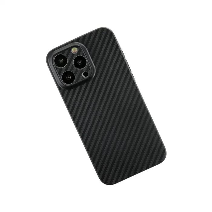 İphone 13 Pro Kılıf Karbon Pp Silikon - Siyah