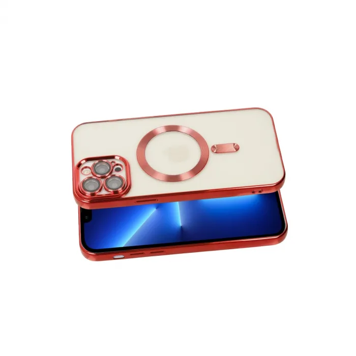 İphone 13 Pro Kılıf Kross Magneticsafe Kapak - Kırmızı