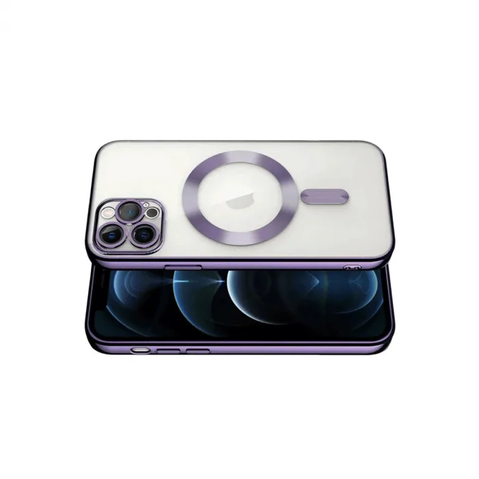 İphone 13 Pro Kılıf Kross Magneticsafe Kapak - Mor