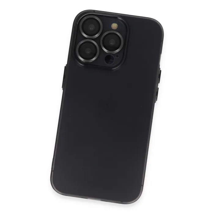 İphone 13 Pro Kılıf Luko Lens Silikon - Siyah