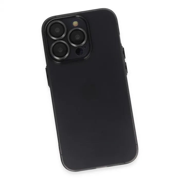 İphone 13 Pro Kılıf Luko Lens Silikon - Siyah