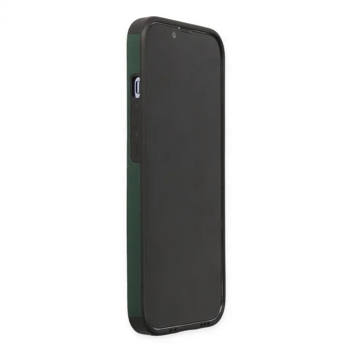 İphone 13 Pro Kılıf Mega Standlı Silikon - Yeşil