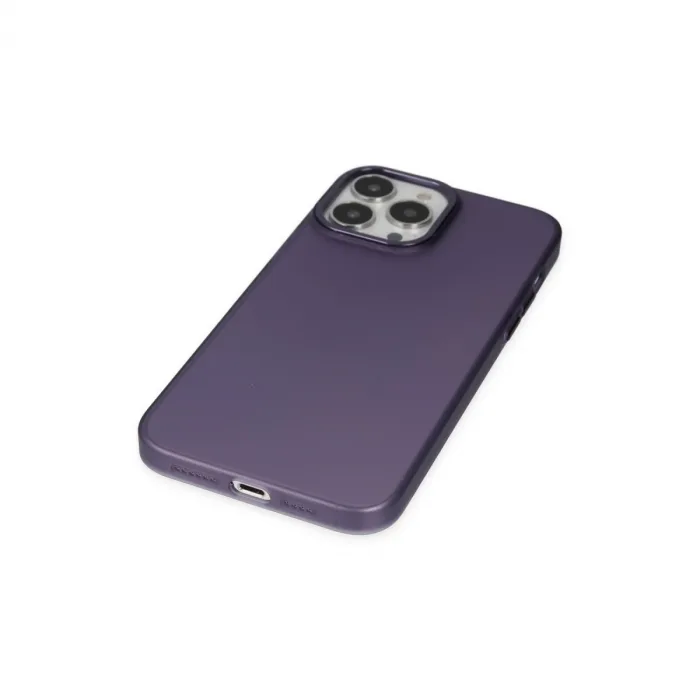 İphone 13 Pro Kılıf Modos Metal Kapak - Derin Mor