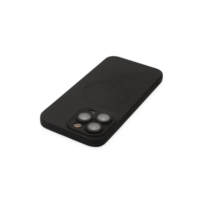 İphone 13 Pro Kılıf Moshi Lens Magneticsafe Silikon - Siyah