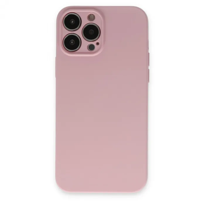 İphone 13 Pro Kılıf Nano İçi Kadife Silikon - Pembe