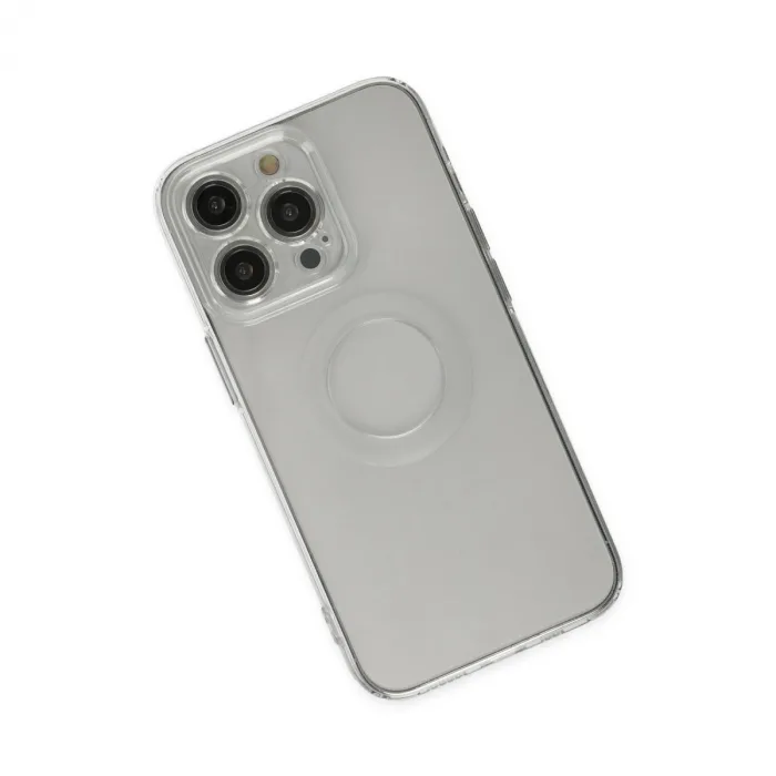 iPhone 13 Pro Kılıf Santa Lens Silikon - Şeffaf