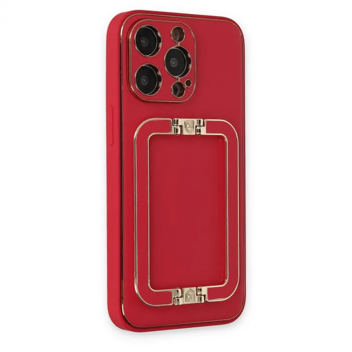 İphone 13 Pro Max Kılıf Coco Elit Kapak - Kırmızı