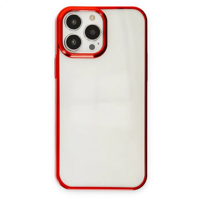İphone 13 Pro Max Kılıf Element Silikon - Kırmızı