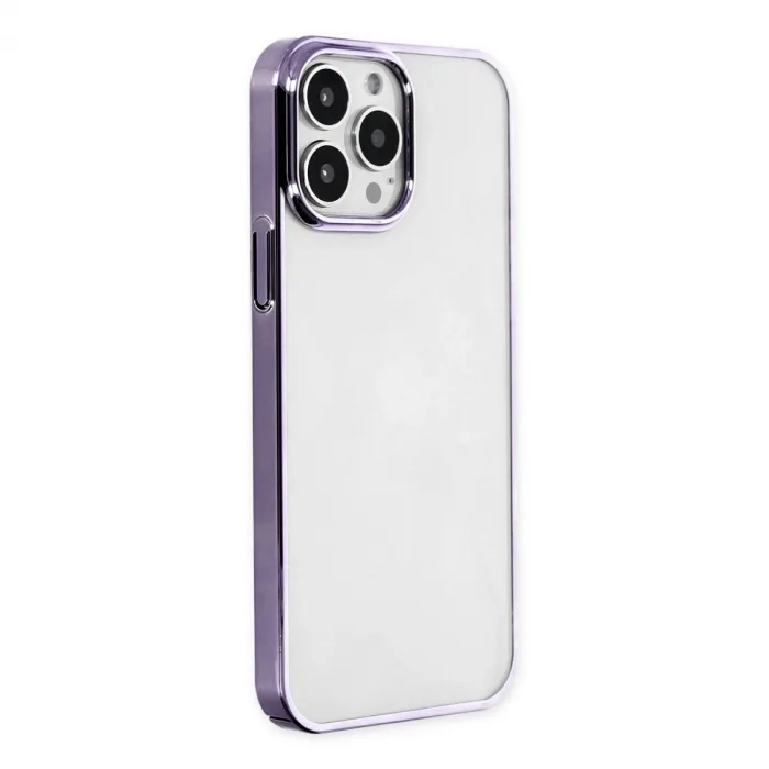 İphone 13 Pro Max Kılıf Element Silikon - Mor