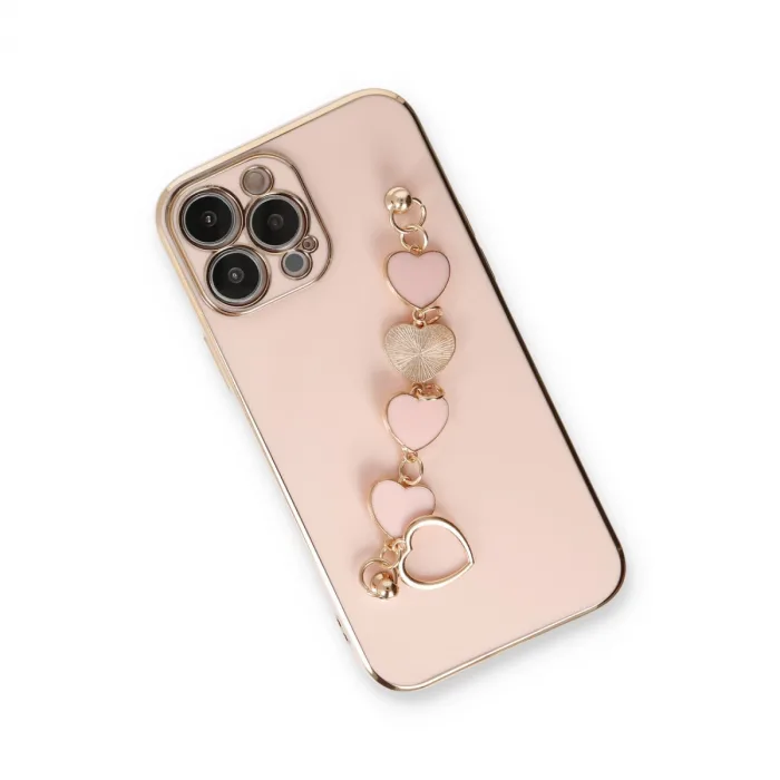 İphone 13 Pro Max Kılıf Esila Silikon - Pudra