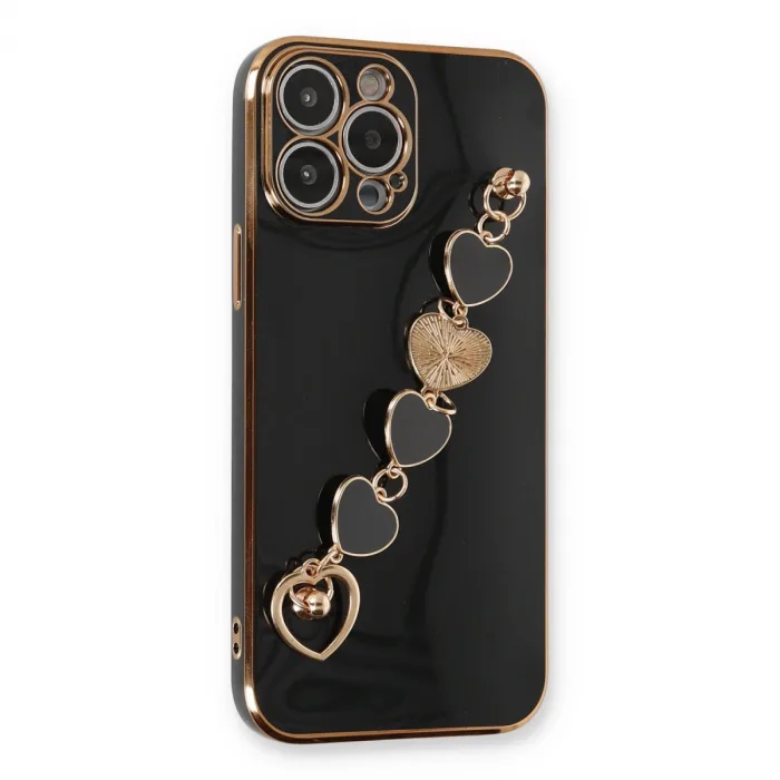 İphone 13 Pro Max Kılıf Esila Silikon - Siyah