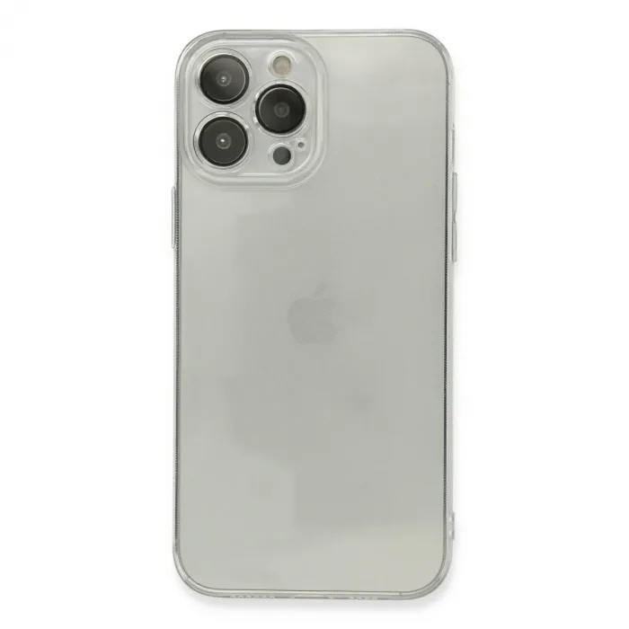 İphone 13 Pro Max Kılıf Fly Lens Silikon - Şeffaf