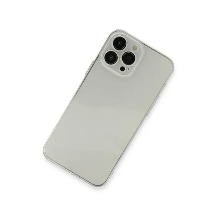 İphone 13 Pro Max Kılıf Fly Lens Silikon - Şeffaf
