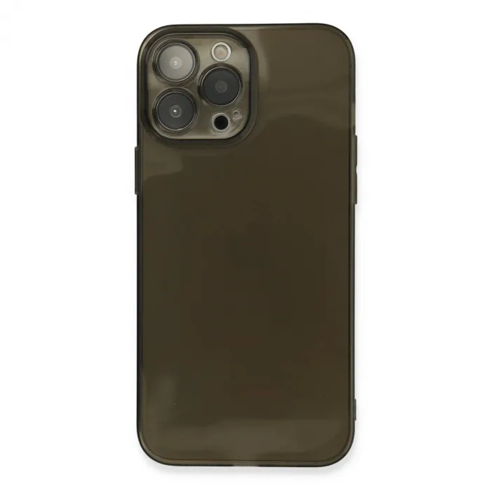 İphone 13 Pro Max Kılıf Fly Lens Silikon - Siyah