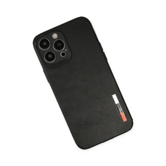 İphone 13 Pro Max Kılıf Loop Deri Silikon - Siyah