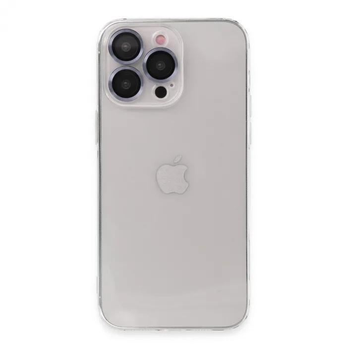 iPhone 13 Pro Max Kılıf Luko Lens Silikon - Sierra Blue