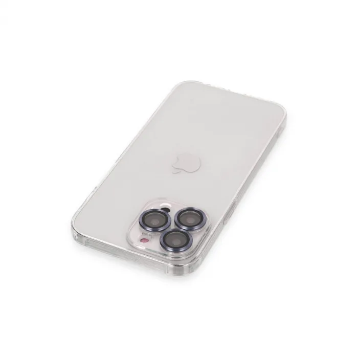 iPhone 13 Pro Max Kılıf Luko Lens Silikon - Sierra Blue