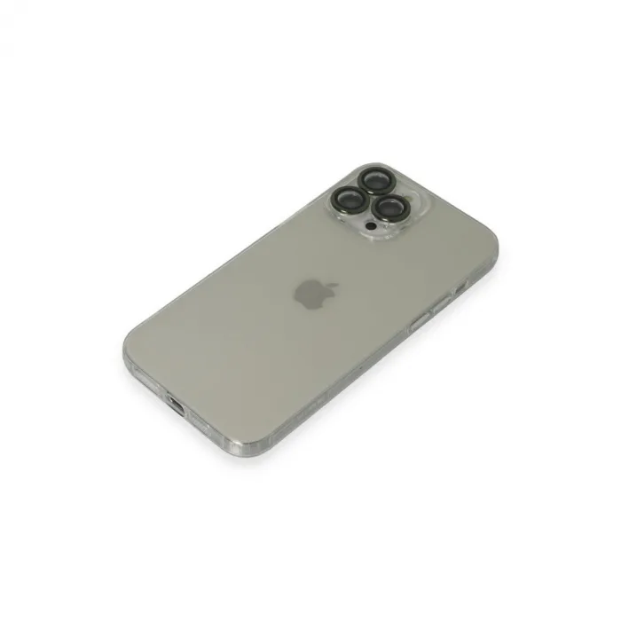 iPhone 13 Pro Max Kılıf Luko Lens Silikon - Yeşil