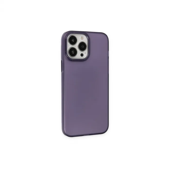 iPhone 13 Pro Max Kılıf Modos Metal Kapak - Derin Mor