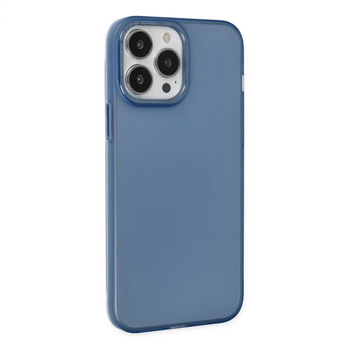 İphone 13 Pro Max Kılıf Modos Metal Kapak - Lacivert