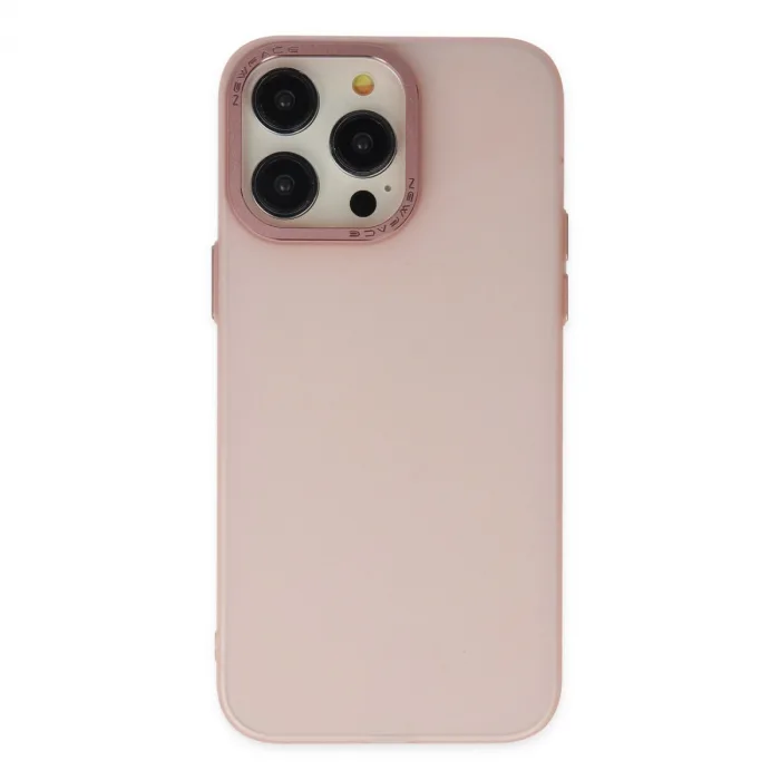 iPhone 13 Pro Max Kılıf Modos Metal Kapak - Pembe